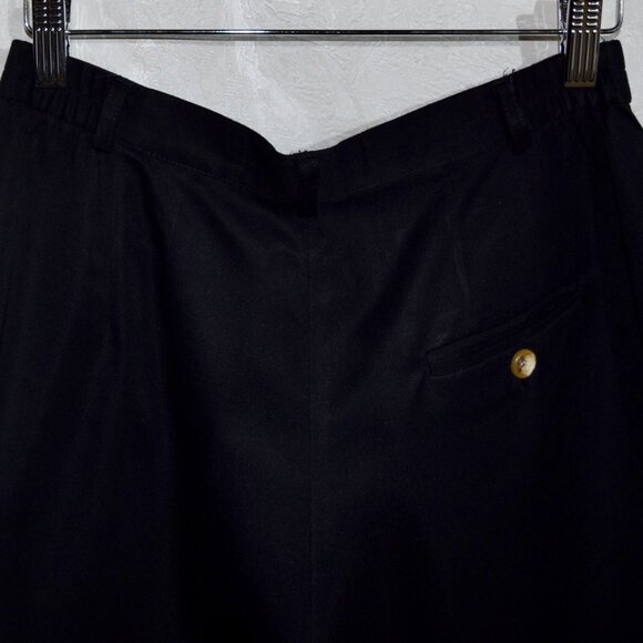 Vintage David Brooks Classic Black Dress Pants | Size 10 - Picture 3 of 5